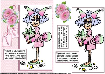 Stella at a Birthday Party Quick Card