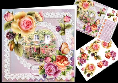 8x8 Beautiful English Rose Garden Mini Kit