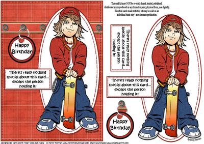 Teen Boy is Special Quick Card