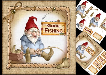 8x8 Fishing Gnome Mini Kit