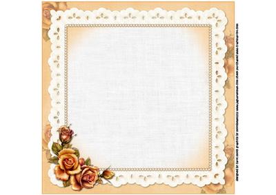 8x8 Autumn Roses at the Rustic Cottage Mini Kit Insert