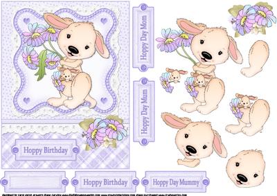Hoppy Birthday Mum Lavender