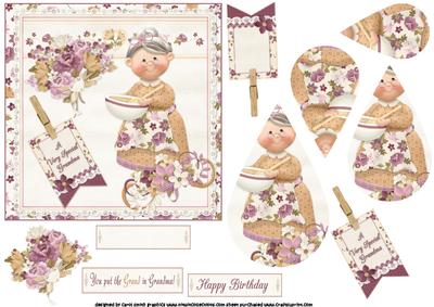 Special Grandma Teardrop Pyramid
