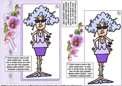 Stella Has Craft Disease Quick Card