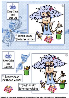 Stella Plays Bingo Quick Card