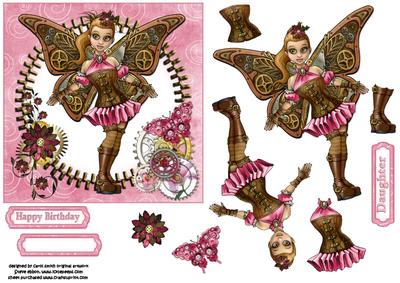 Ickle Steampunk Fairy Pink