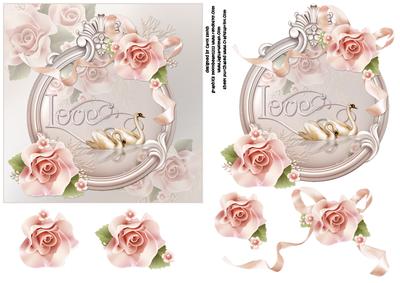 The Love Swans Anniversary or Wedding