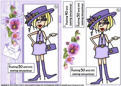 J.j Looks Sensational 40th or 50th Quick Card