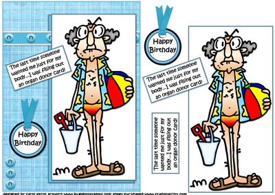 Gus and His Fabulous Body Quick Card