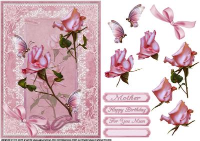 Butterflies Roses and Lace