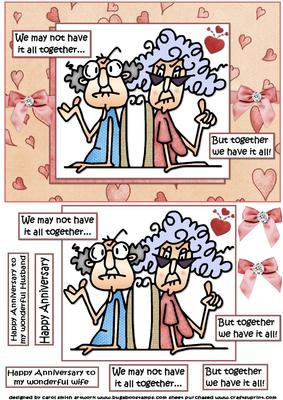 Stella and Gus Have It Together Anniversary Quick Card
