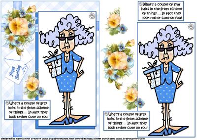 Stella What's a Couple of Gray Hairs Quick Card