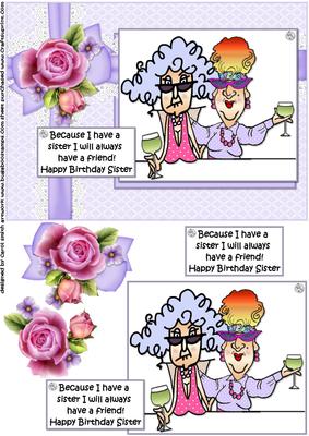 Stella and Edna Sisters and Friends Quick Card
