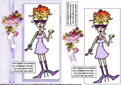 Rita Celebrates Her 50th Quick Card