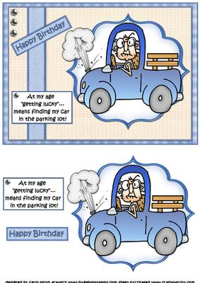 Gus Gets Lucky Quick Card