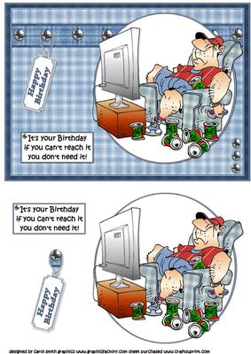 Birthday Advice for the Men Quick Card
