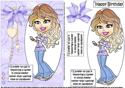 Teen Diva and Social Media Quick Card