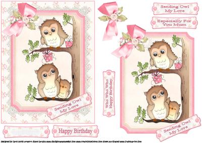 Sending Owl My Love Quick Card