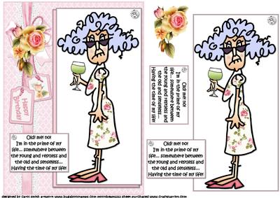 Stella in the Prime of Her Life Quick Card
