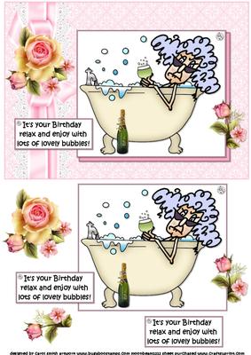 Stella Love Her Bubbles Quick Card