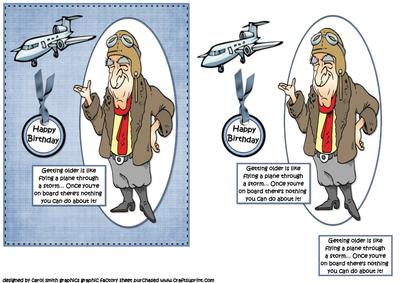 Birthdays and Plane Journeys Quick Card