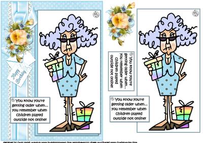 Stella Remembers When Children Played Outside Quick Card