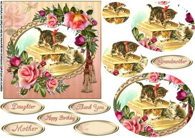 Vintage Kitty Fun Pyramid