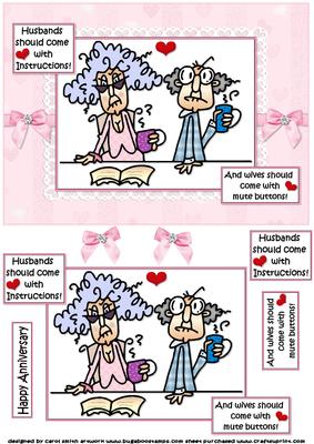 Stella and Gus Anniversary Quick Card