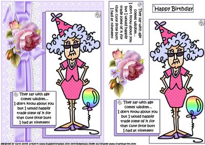 Stella with Age Comes Wisdom Quick Card