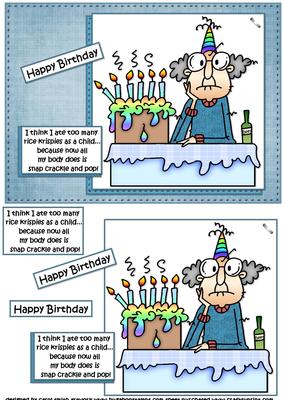 Gus and Snap Crackle and Pop Quick Card
