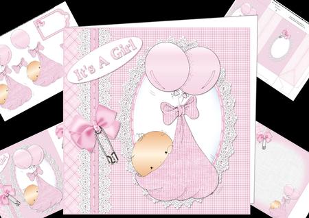 8x8 New Baby Girl Mini Kit