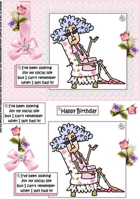 Stella Lost Her Social Life Quick Card