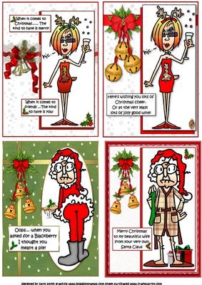 Selection of Four Gus and J.j Christmas Toppers