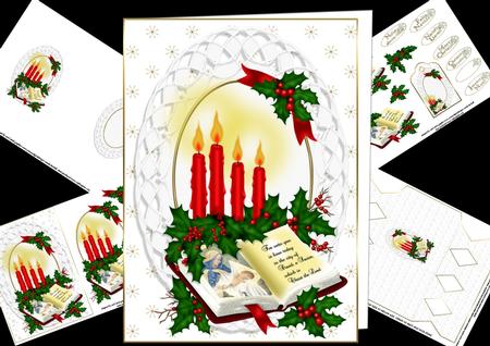 8x8 Christmas Naivity Book Mini Kit