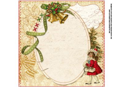 8x8 We Wish You a Merry Christmas Very Vintage Insert