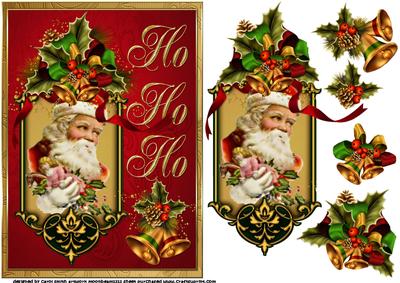 Ho Ho Ho Vintage Santa