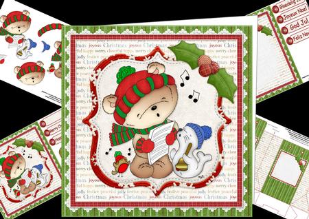 8x8 Ted Sings for Christmas Mini Kit