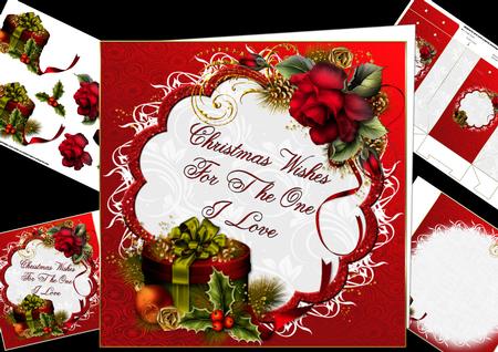 8x8 Christmas Wishes for the One I Love Mini Kit