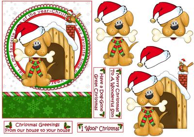 Cute Puppy Christmas Greetings