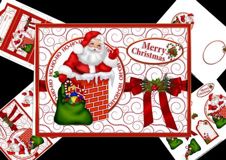 Ho-ho-ho Santa in the Chimney Mini Kit