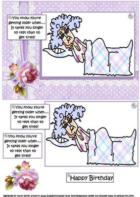 Stella Needs Lots of Rest Quick Card