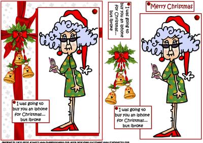 Stella is Broke for Christmas Quick Card