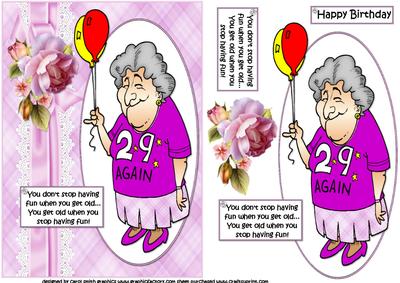 Ethel is Young at Heart Quick Card
