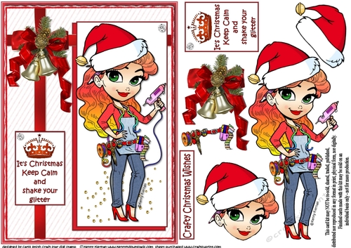 Its Christmas Shake Your Glitter Quick Card