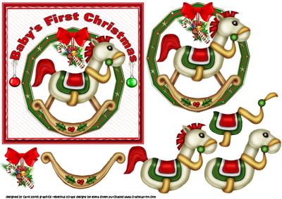 Baby's First Christmas Rocking Horse