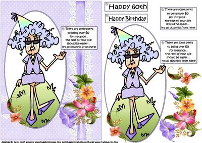 Stella the Perks of Being Over 60 Quick Card