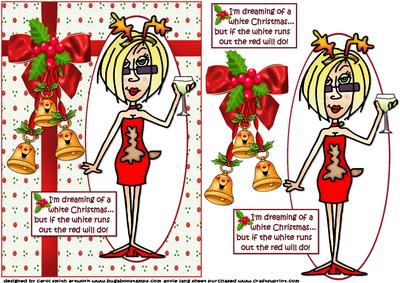 J.j Dreaming of a White Christmas Quick Card