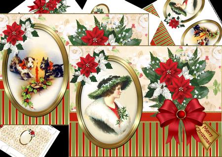 Christmas Portrait with Choice of Vintage Portrait Mini Kit