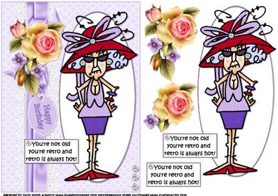 Stella is Retro and Hot Quick Card