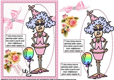 Stella Had a Quiet Party Quick Card